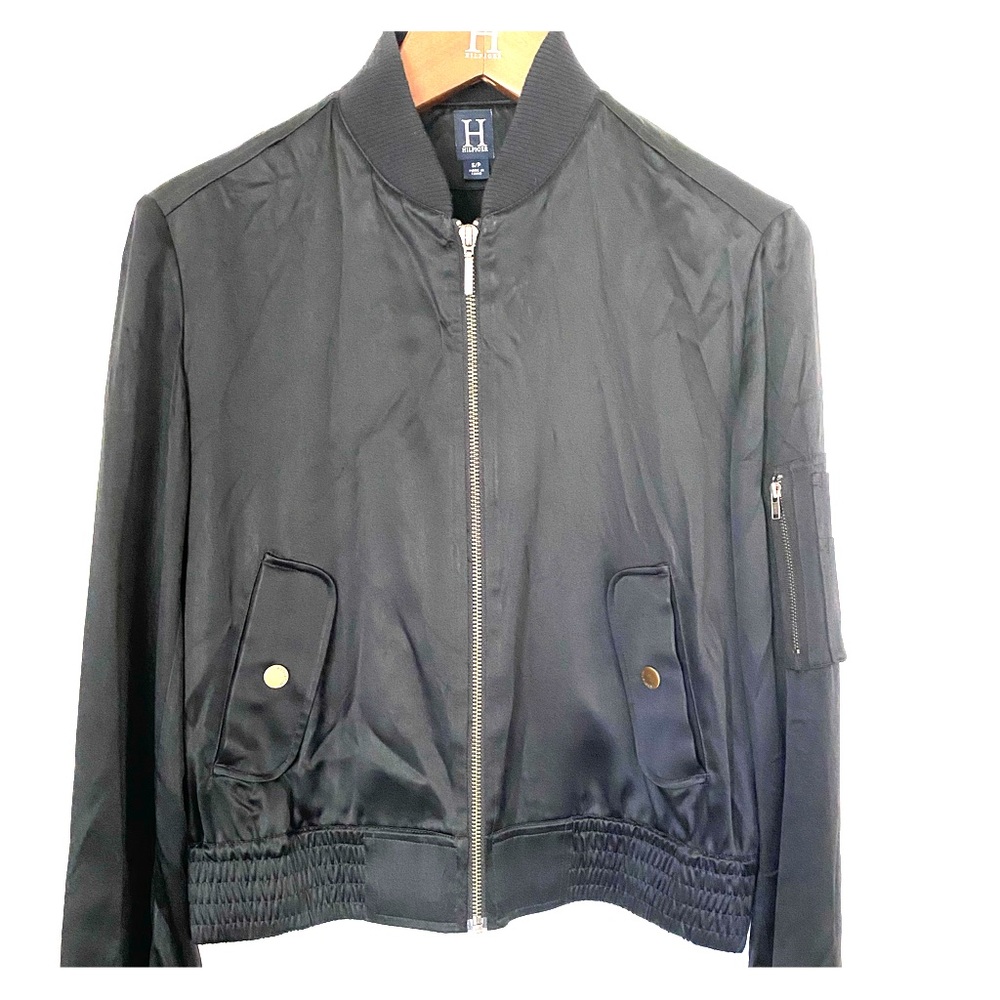 Silk bomber jacket by H (H by Hilfiger)